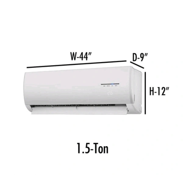DREAM eHOME PVC White Color Printedc 1.5TonAc Cover for Split Indoor - 1.5 Ton, White /Blue, PVC, Pack of1